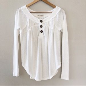 We the Free l Free People Waffle Thermal Henley